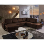 Couchgarnitur Ls760619 In Longlife Echtleder In Der Farbe Mocca Braun,  Couch Mit Federkernpolsterung Intended For Wohnzimmer Braune Couch