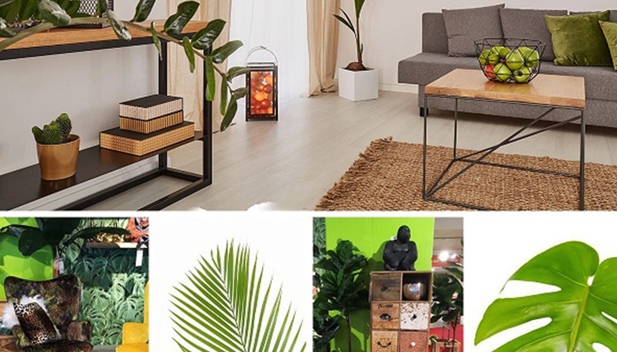 Sommerdeko Im Urban Jungle Trend - Dschungel Im Wohnzimmer | Flamme pertaining to Sommer Deko Wohnzimmer