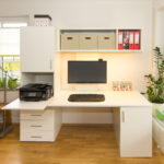 Wohnwand Mit Schreibtisch Als Arbeitsplatz Im Wohnzimmer | Urbana With Schreibtisch Im Wohnzimmer