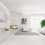 Interior Of Modern Weiß Wohnzimmer 3D Render Lizenzfreie Fotos Throughout Modernes Wohnzimmer Weiß