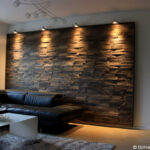 Wall Cladding Stone Living Room Wall Panel Wood Andcladding Inside Wand Wohnzimmer