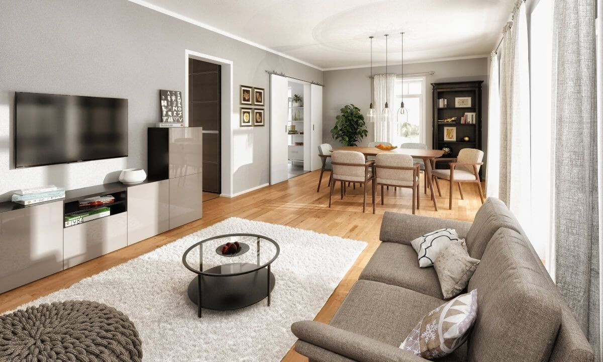 Modernes Wohnzimmer Farben Grau Weiß Holz - Ideen Inneneinrichtung throughout Wohnzimmer Grau Weiß Holz